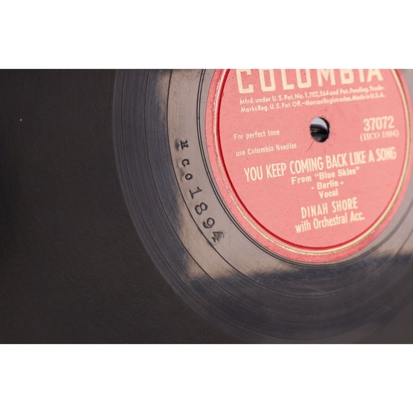 Dinah Shore, Way That The Wind Blows/You Keep Coming 1946 10" 78rpm Record 37072 - Picture 13 of 16